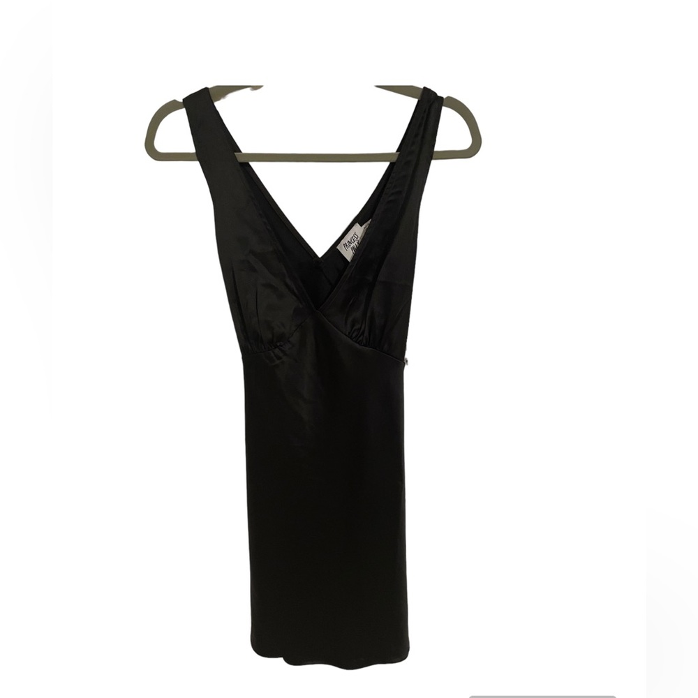 black slip dress from princess polly!